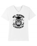 Hey, Teacher! litachitalau! Tricou mânecă scurtă guler V Bărbat Presenter