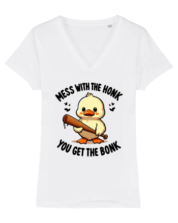 Mess With The Honk You Get The Bonk White