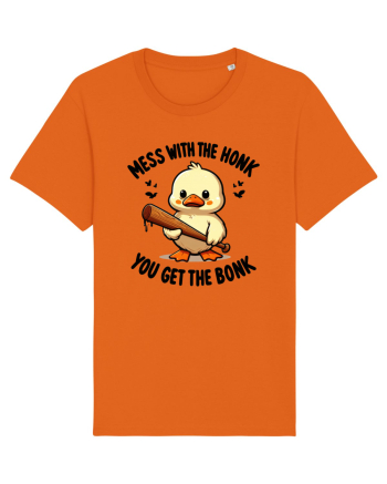 Mess With The Honk You Get The Bonk Bright Orange