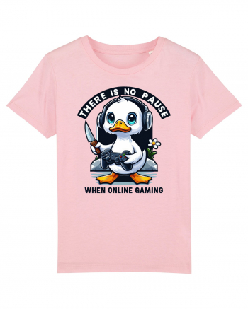 There Is No Pause When Online Gaming Cotton Pink