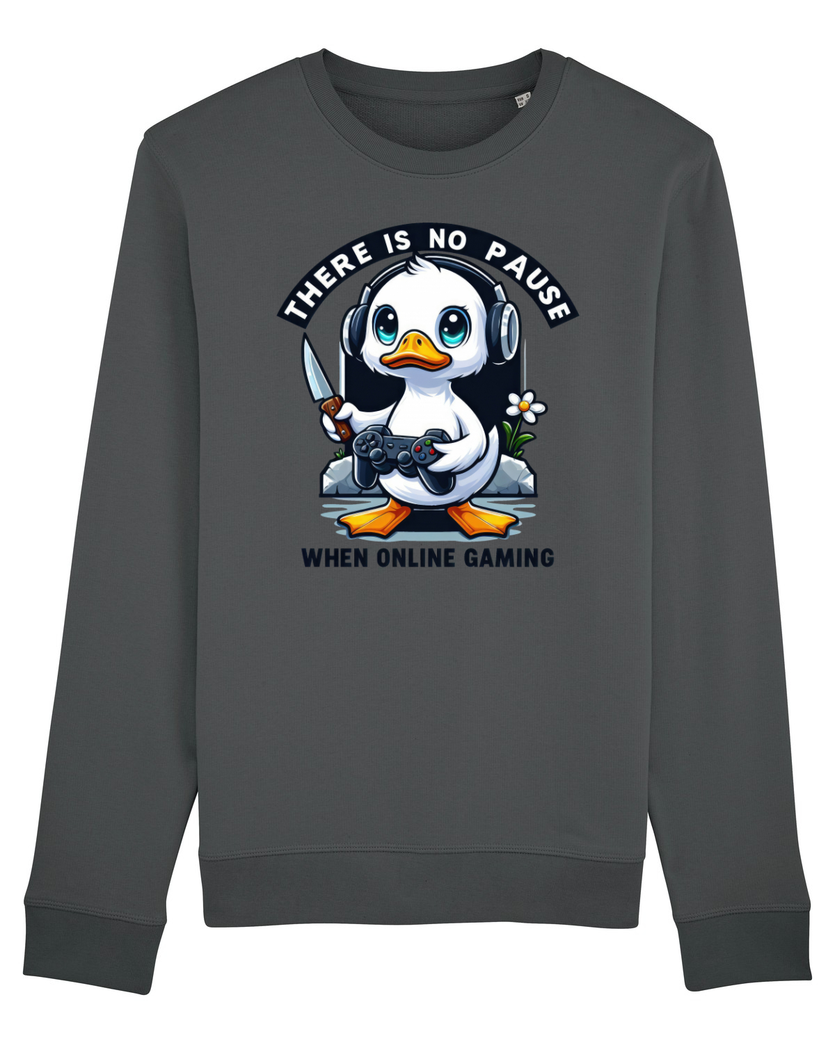 Bluză mânecă lungă Unisex Rise Anthracite