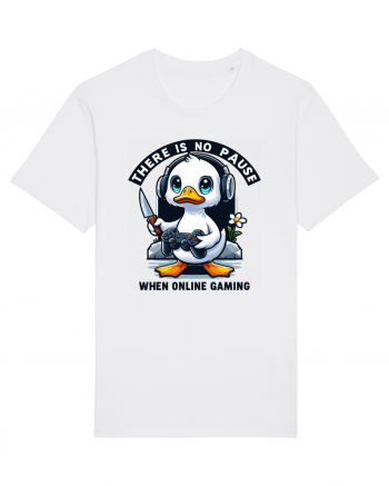 There Is No Pause When Online Gaming Tricou mânecă scurtă Unisex Rocker