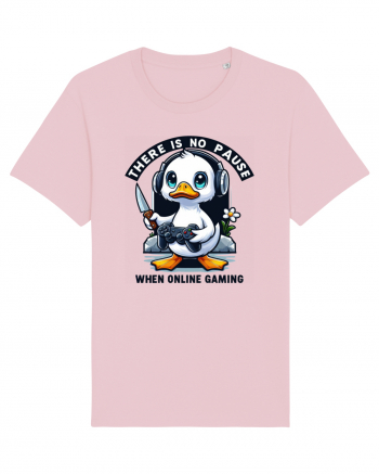 There Is No Pause When Online Gaming Cotton Pink