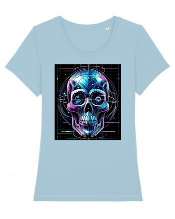 Skull/Craniu in diferite stiluri 02 Sky Blue