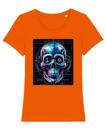 Skull/Craniu in diferite stiluri 02 Bright Orange