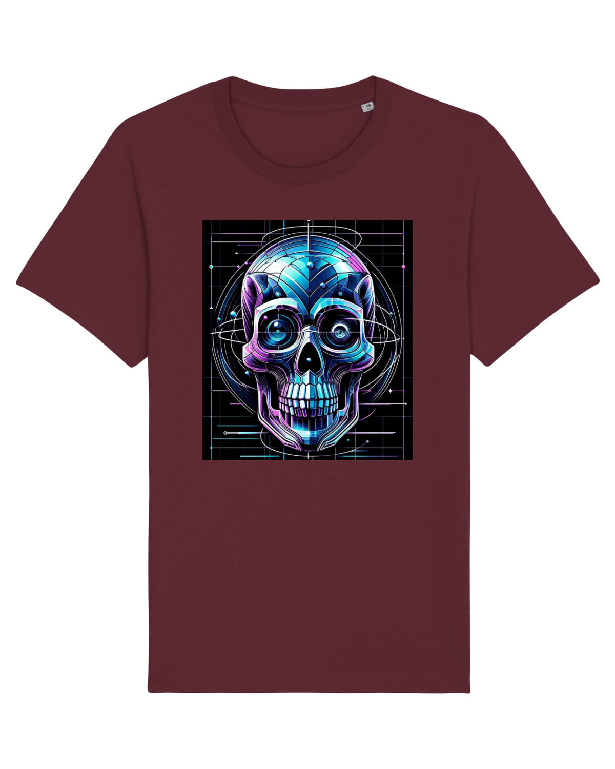 Tricou mânecă scurtă Unisex Rocker Burgundy