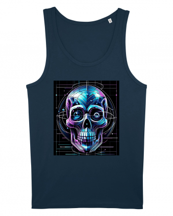 Skull/Craniu in diferite stiluri 02 Navy