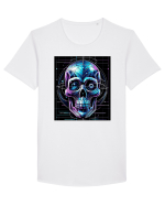 Skull/Craniu in diferite stiluri 02 Tricou mânecă scurtă guler larg Bărbat Skater