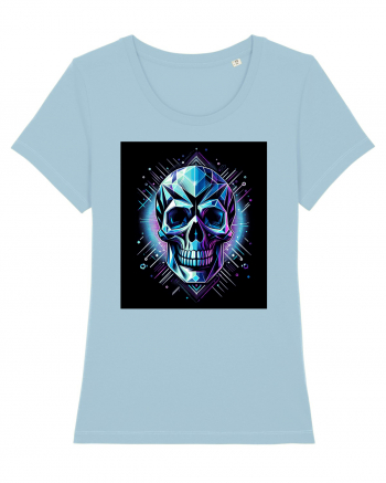 Skull/Craniu in diferite stiluri 03 Sky Blue