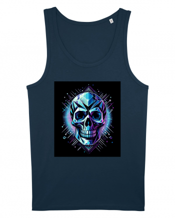 Skull/Craniu in diferite stiluri 03 Navy