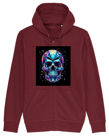Skull/Craniu in diferite stiluri 04 Burgundy
