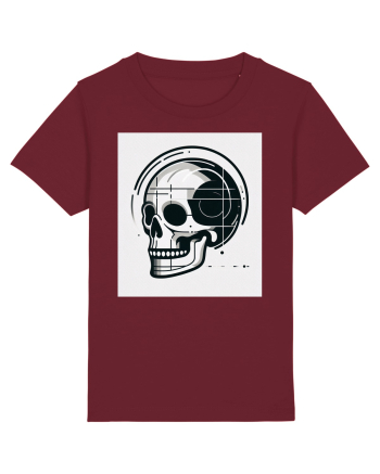 Skull/Craniu in diferite stiluri 05 Burgundy