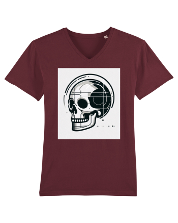 Skull/Craniu in diferite stiluri 05 Burgundy