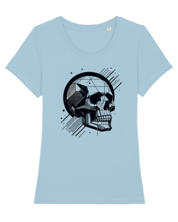 Skull/Craniu in diferite stiluri 06 Sky Blue