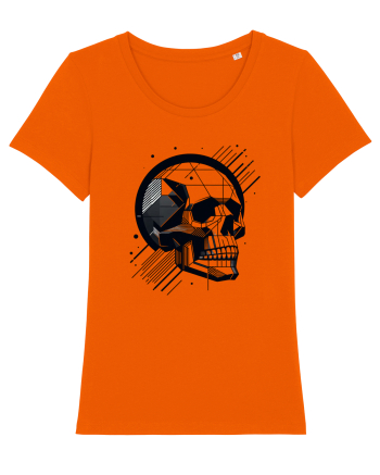 Skull/Craniu in diferite stiluri 06 Bright Orange