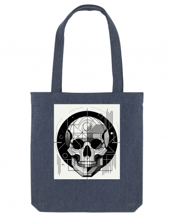 Skull/Craniu in diferite stiluri 07 Midnight Blue