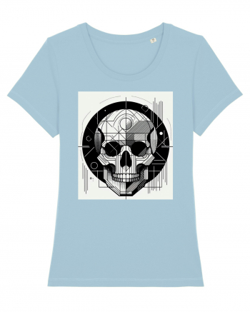 Skull/Craniu in diferite stiluri 07 Sky Blue