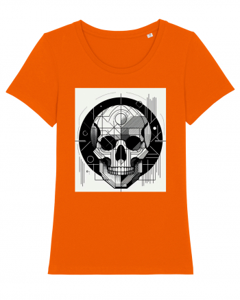 Skull/Craniu in diferite stiluri 07 Bright Orange