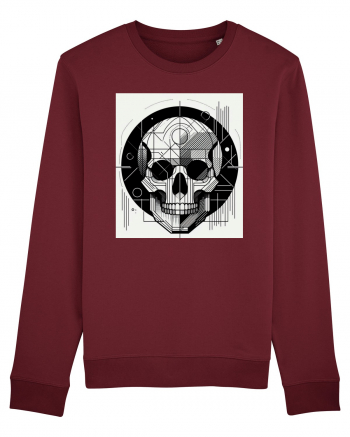 Skull/Craniu in diferite stiluri 07 Burgundy