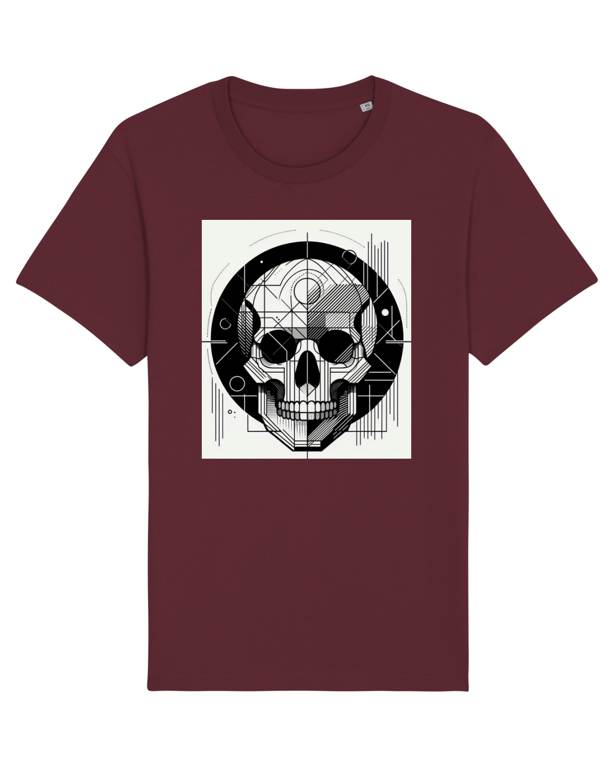 Tricou mânecă scurtă Unisex Rocker Burgundy
