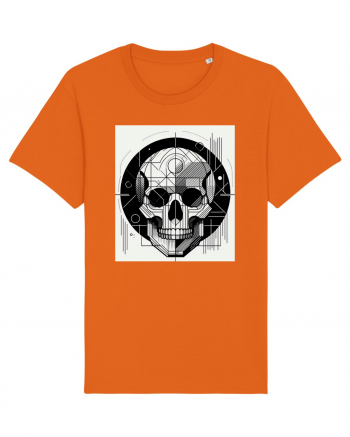 Skull/Craniu in diferite stiluri 07 Bright Orange