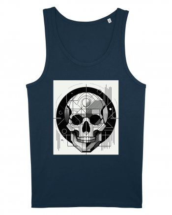 Skull/Craniu in diferite stiluri 07 Navy