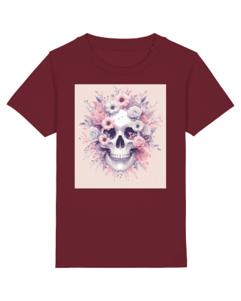 Skull/Craniu in diferite stiluri 08 Burgundy