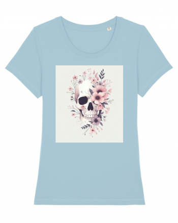 Skull/Craniu in diferite stiluri 09 Sky Blue