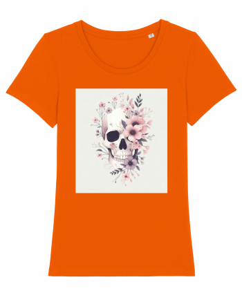 Skull/Craniu in diferite stiluri 09 Bright Orange