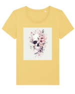 Skull/Craniu in diferite stiluri 09 Tricou mânecă scurtă guler larg fitted Damă Expresser