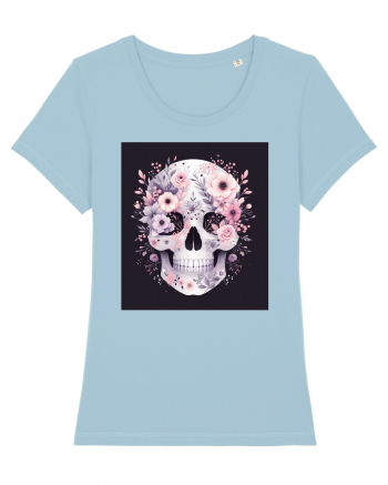 Skull/Craniu in diferite stiluri 11 Sky Blue