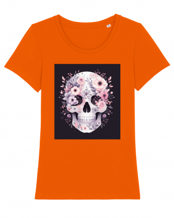 Skull/Craniu in diferite stiluri 11 Bright Orange