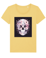 Skull/Craniu in diferite stiluri 11 Tricou mânecă scurtă guler larg fitted Damă Expresser