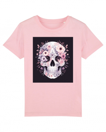 Skull/Craniu in diferite stiluri 11 Cotton Pink