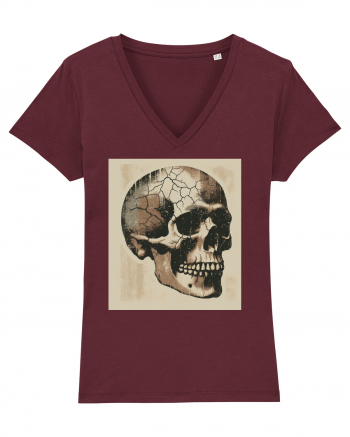 Skull/Craniu in diferite stiluri 15 Burgundy