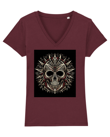 Skull/Craniu in diferite stiluri 16 Burgundy