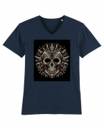 Skull/Craniu in diferite stiluri 16 Tricou mânecă scurtă guler V Bărbat Presenter