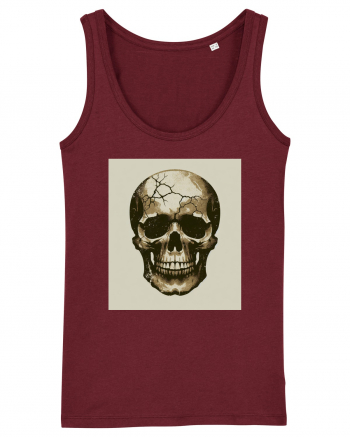 Skull/Craniu in diferite stiluri 17 Burgundy