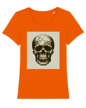 Skull/Craniu in diferite stiluri 17 Bright Orange