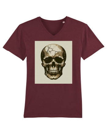 Skull/Craniu in diferite stiluri 17 Burgundy