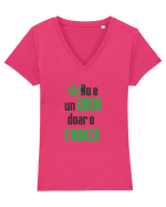 Nu e un drog Tricou mânecă scurtă guler V Damă Evoker