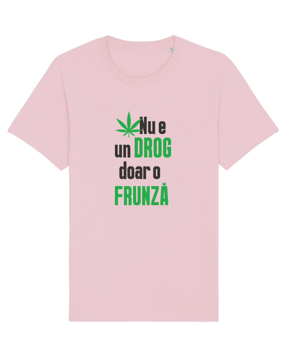 Tricou mânecă scurtă Unisex Rocker Cotton Pink