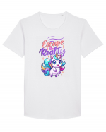 Unicorn simpatic pastel goth Tricou mânecă scurtă guler larg Bărbat Skater