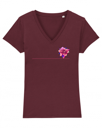 FLORAL GEOMETRIC 1 Burgundy