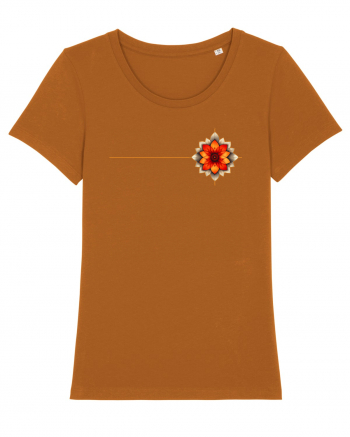 FLORAL GEOMETRIC 2b Roasted Orange