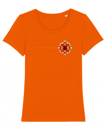 FLORAL GEOMETRIC 2b Bright Orange