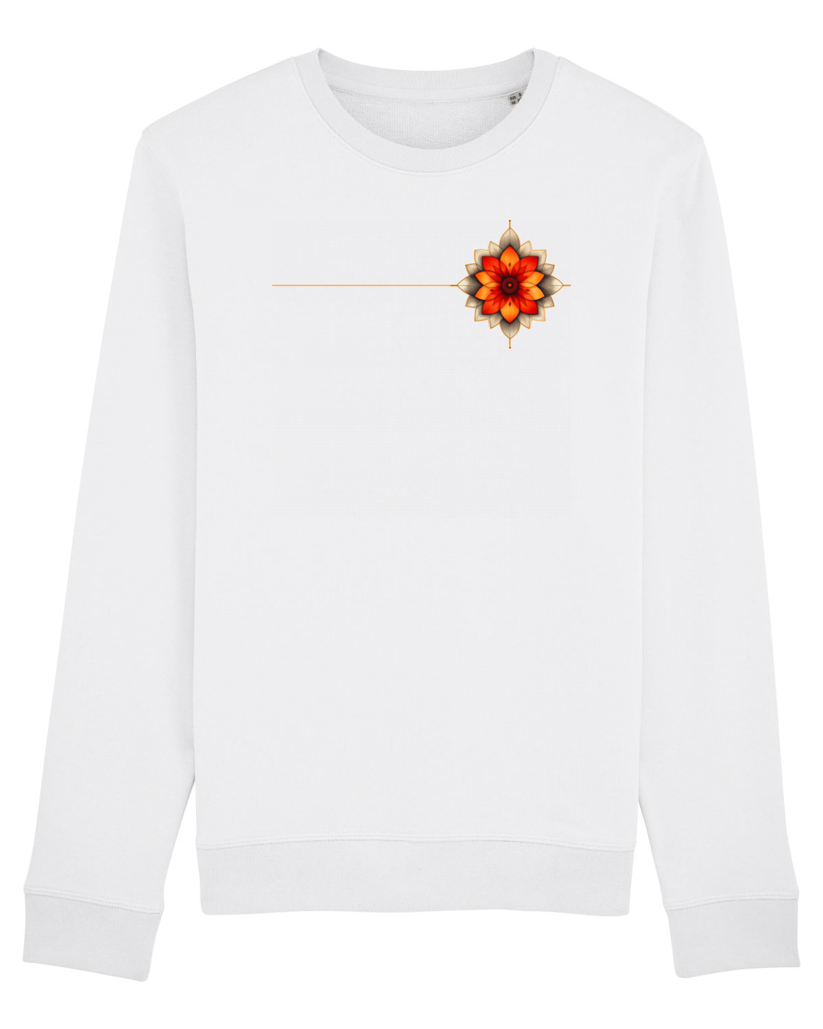 Bluză mânecă lungă Unisex Rise White