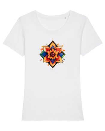 FLORAL GEOMETRIC 3 White