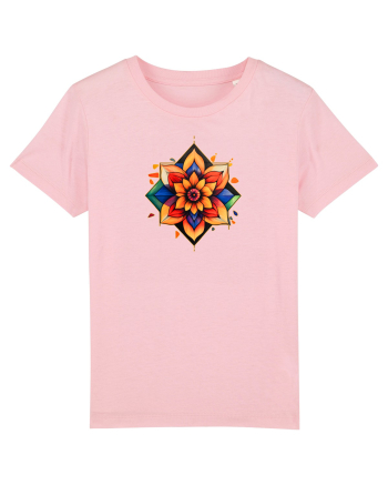 FLORAL GEOMETRIC 3 Cotton Pink