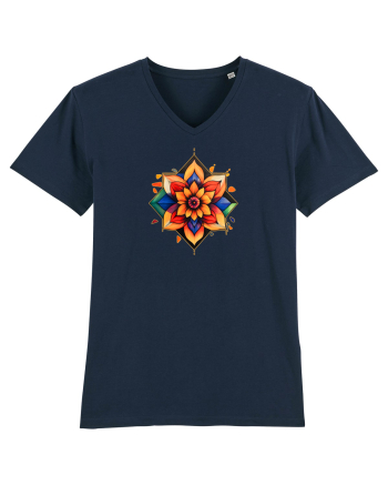 FLORAL GEOMETRIC 3 French Navy